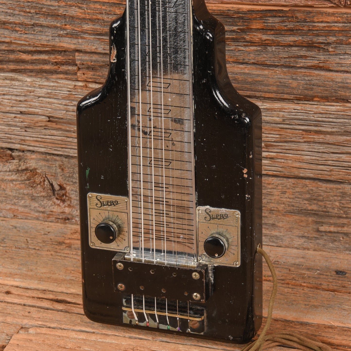 Supro Lap Steel Black Electric Guitars / Solid Body
