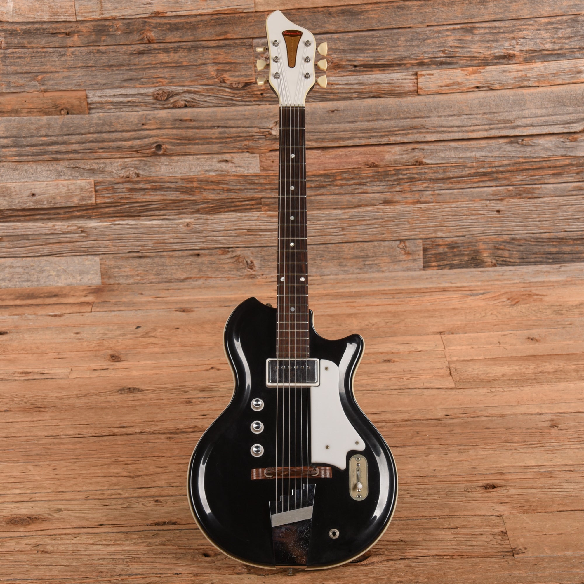 Supro Tonemaster Black 1960s Electric Guitars / Solid Body