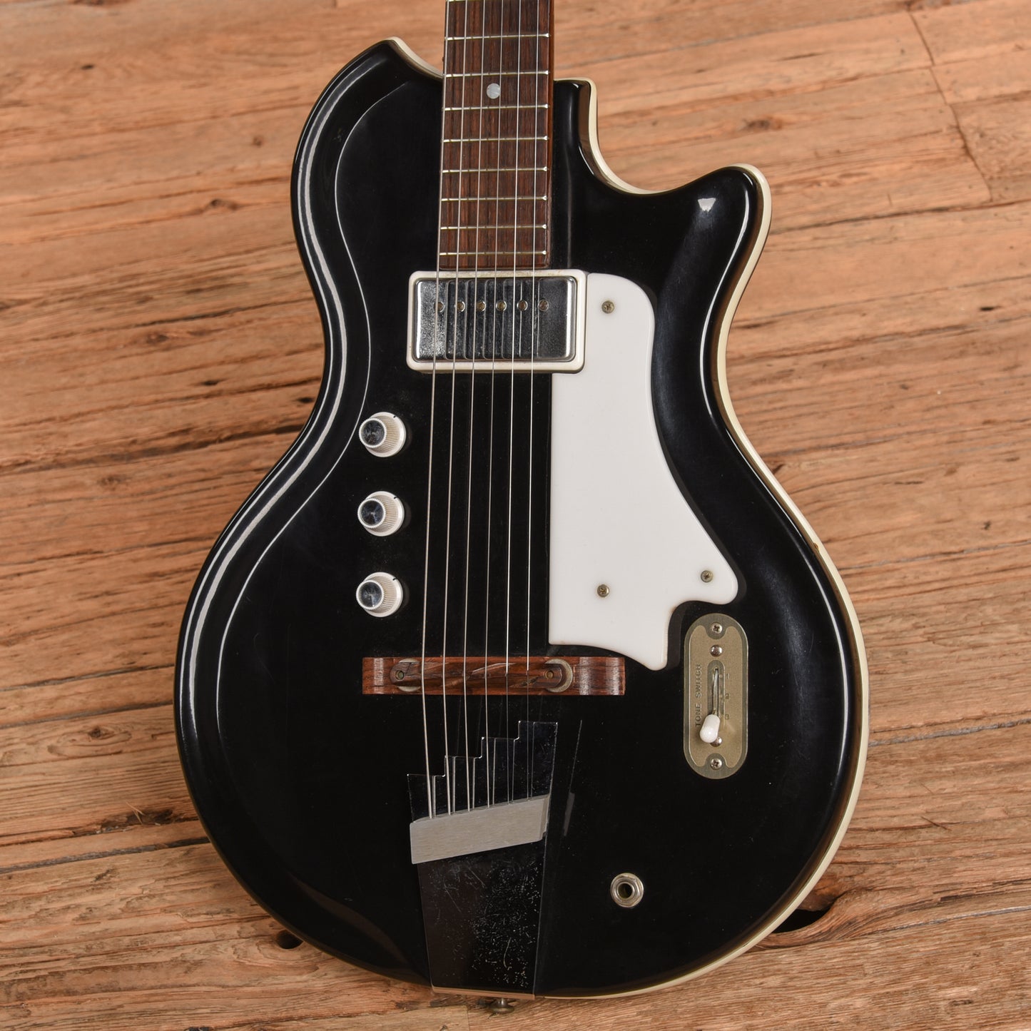 Supro Tonemaster Black 1960s Electric Guitars / Solid Body