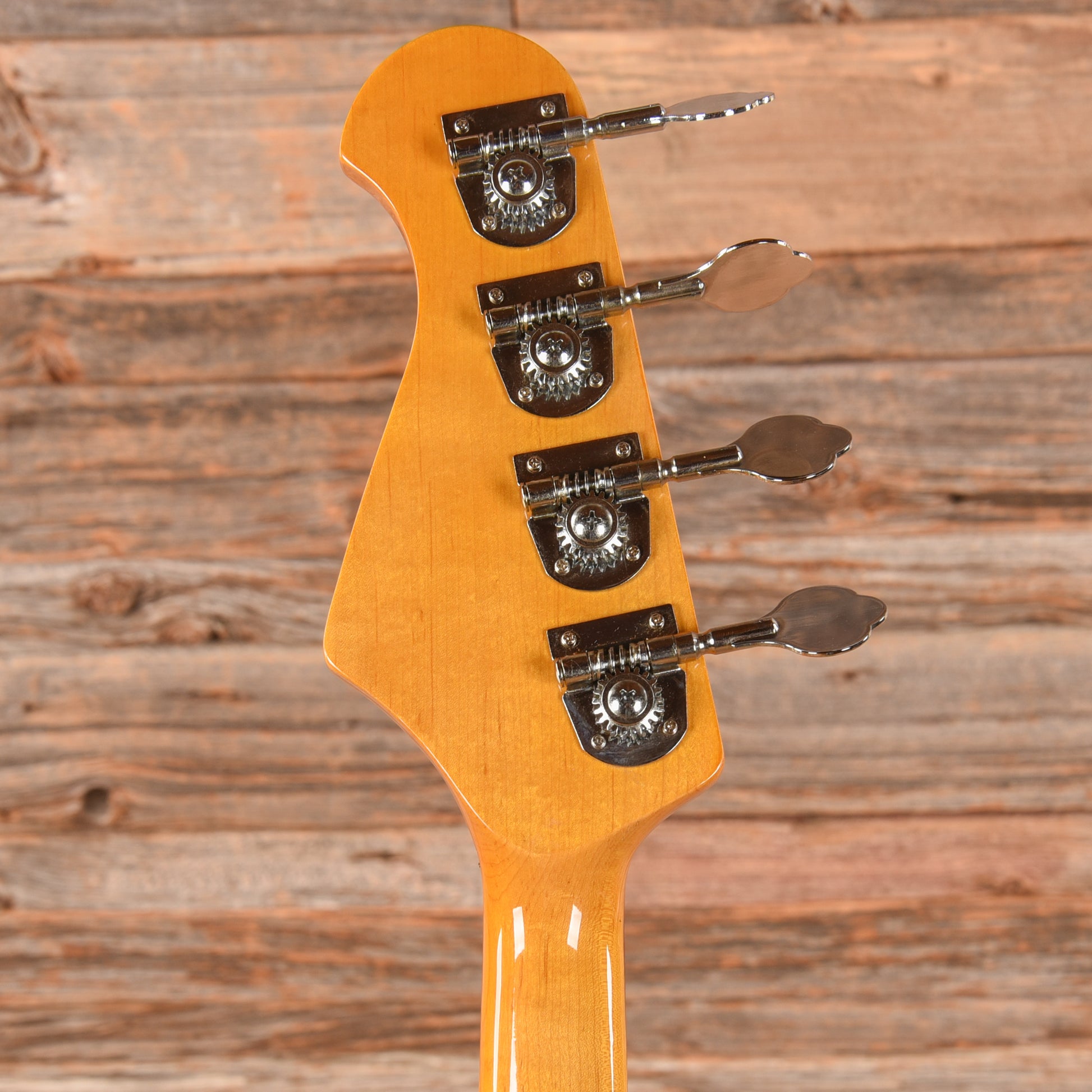 SX Guitars Vintage Series Bass Vintage White Bass Guitars / 4-String