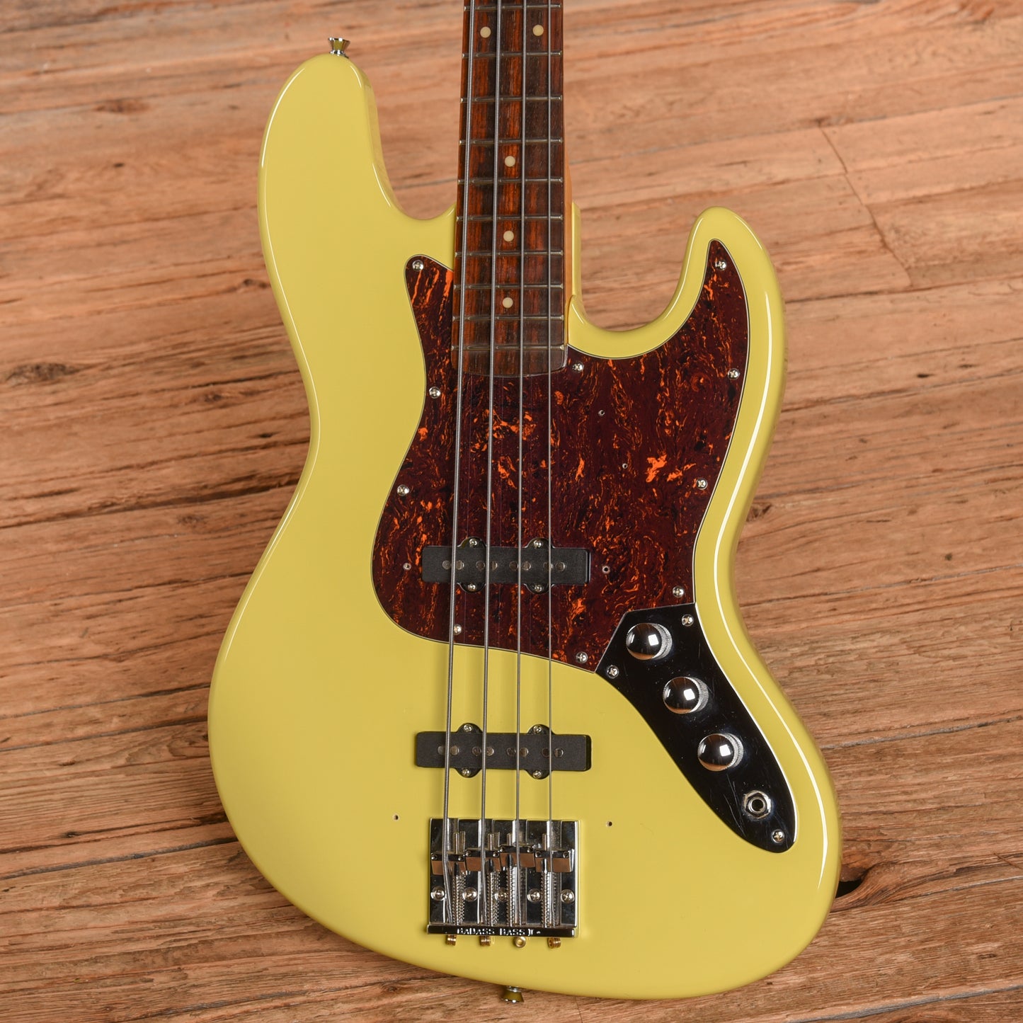 SX Guitars Vintage Series Bass Vintage White Bass Guitars / 4-String