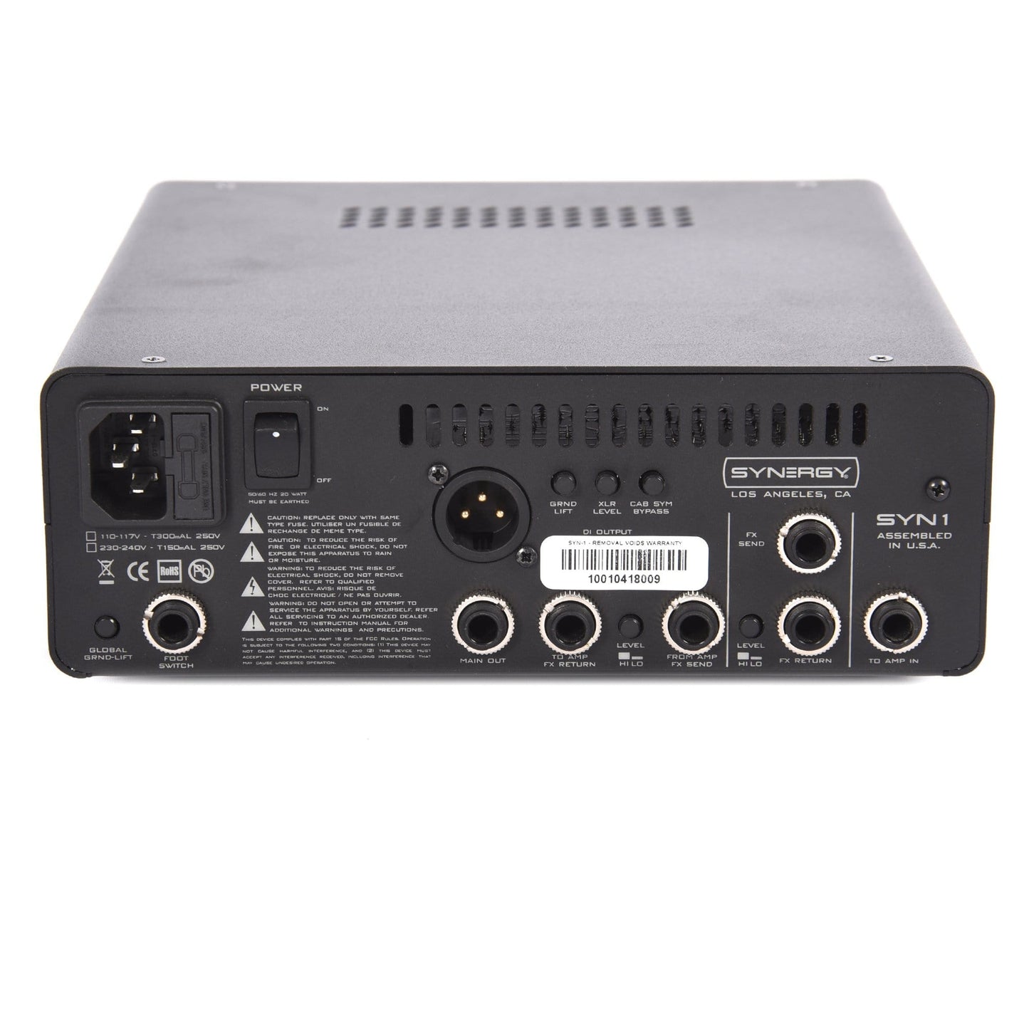 Synergy SYN-1 Table Top Preamp w/Slot for One Module, (1) 12AX7, Effects Loop, Record Out, Sag Amplifiers