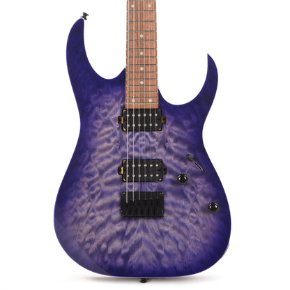 Ibanez RG421QMCBB Standard 6-String Electric Guitar Cerulean Blue Burst