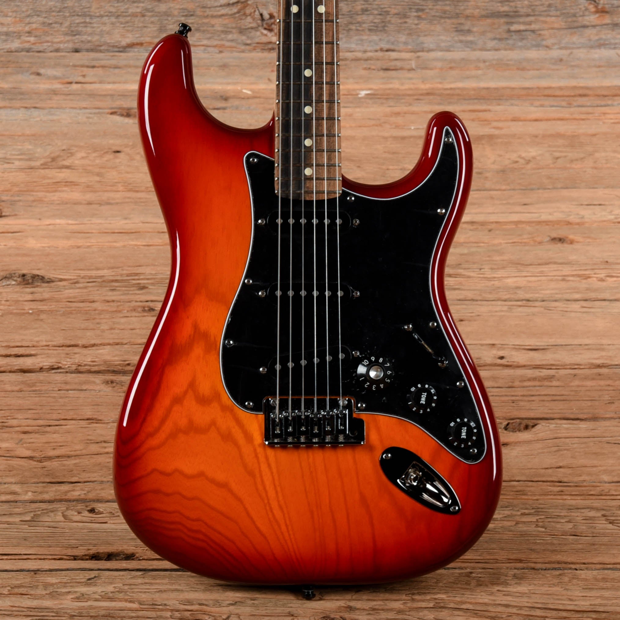 Fender American Professional Stratocaster Neck with American Deluxe Body Aged Cherry Burst 2019