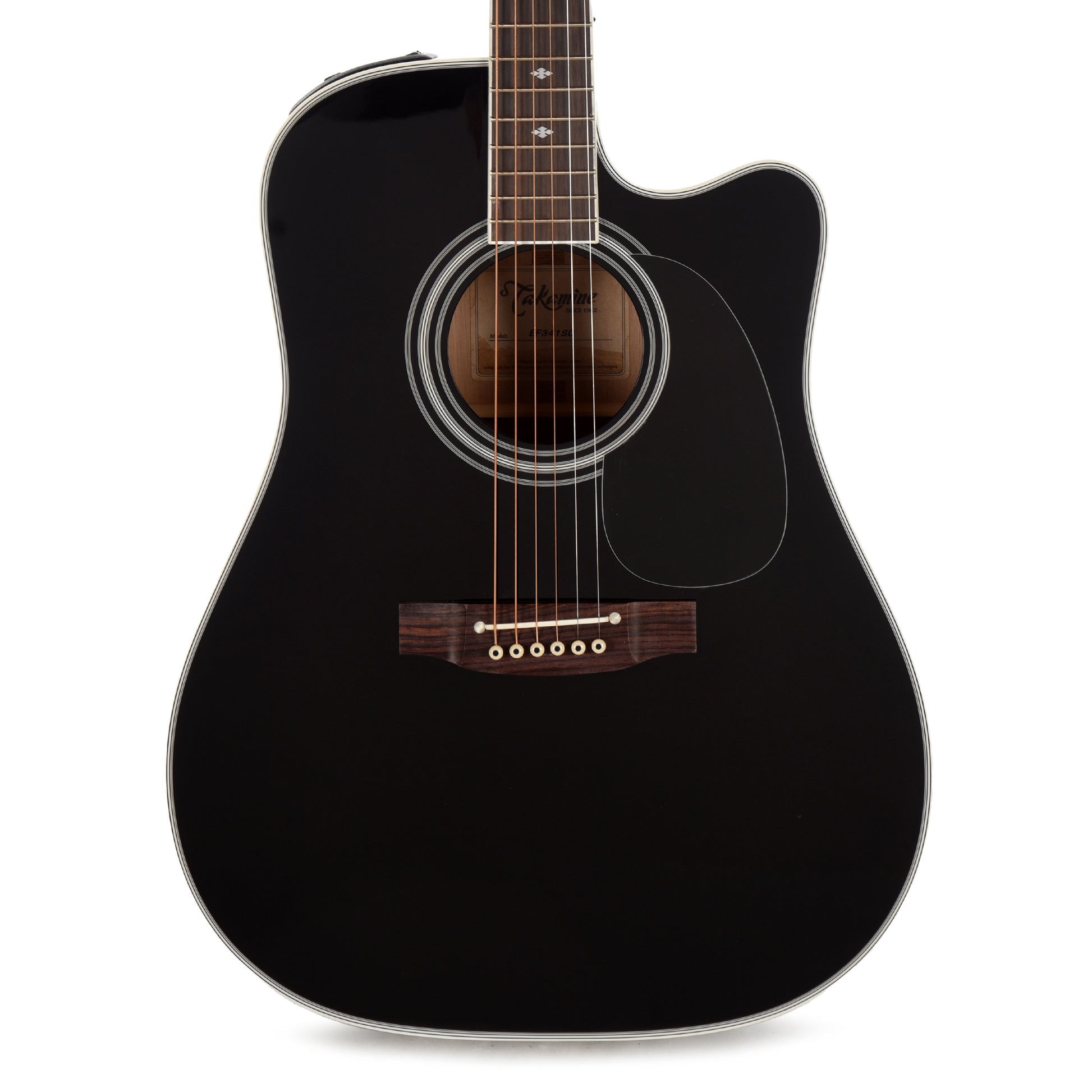 Takamine EF341SC Acoustic Electric Guitar Black Acoustic Guitars / Dreadnought