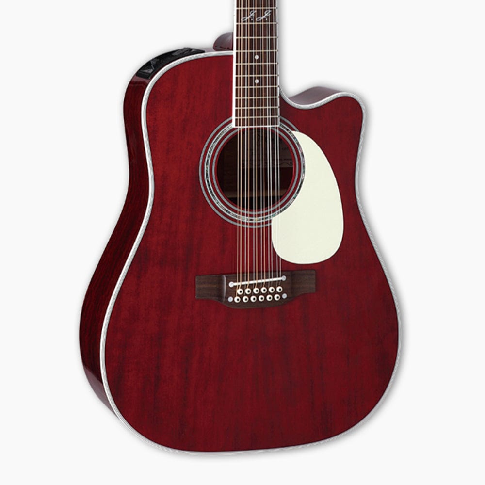 Takamine John Jorgenson Model 12-String Dreadnought Cutaway Red Acoustic Guitars / Dreadnought