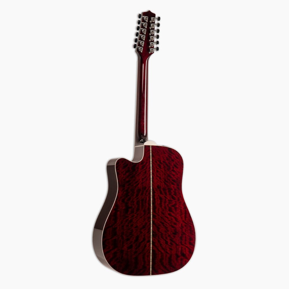 Takamine John Jorgenson Model 12-String Dreadnought Cutaway Red Acoustic Guitars / Dreadnought