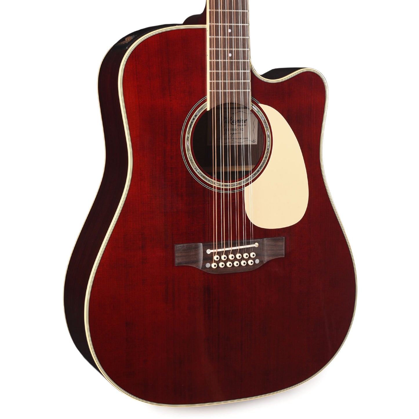Takamine John Jorgenson Model 12-String Dreadnought Cutaway Red Acoustic Guitars / Dreadnought