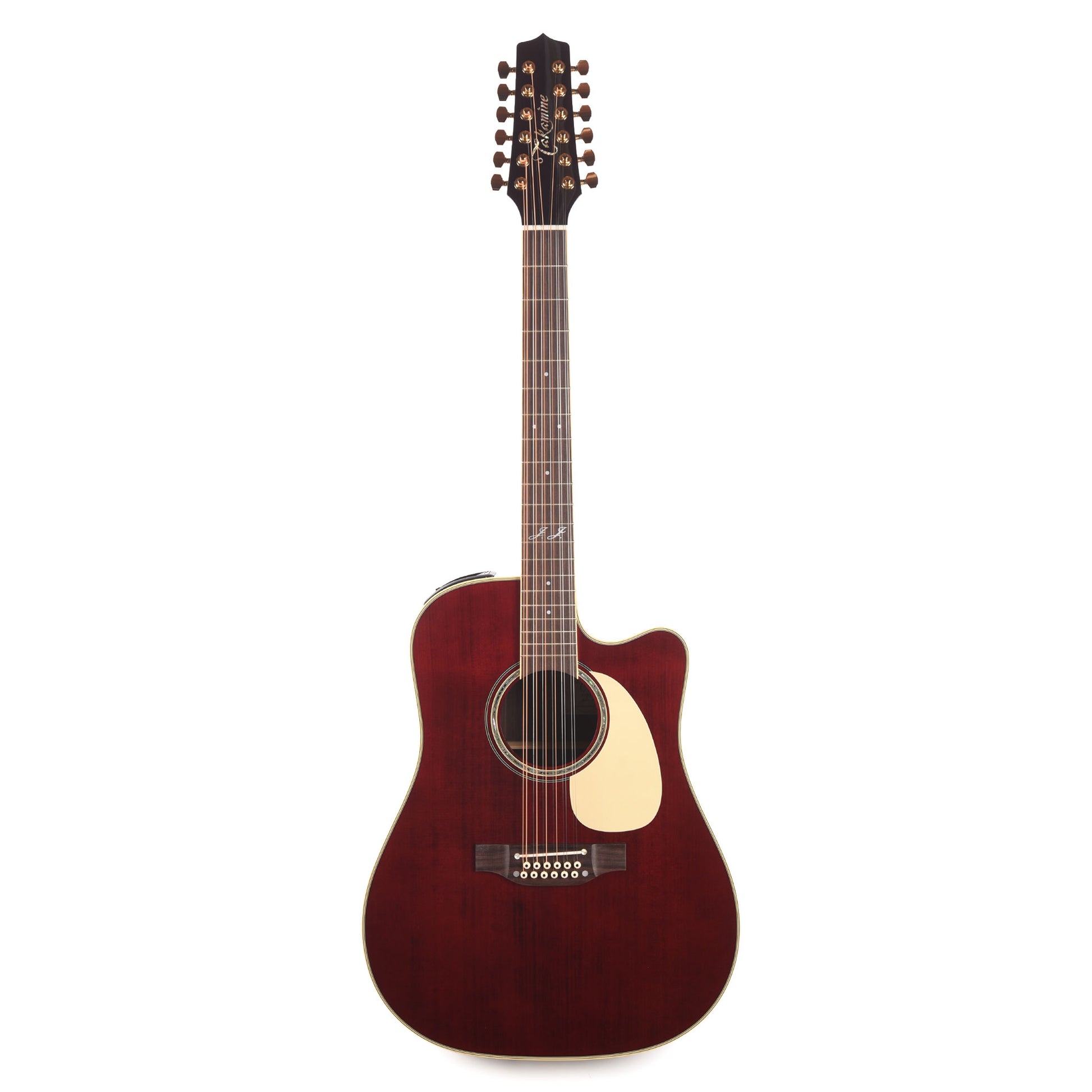 Takamine John Jorgenson Model 12-String Dreadnought Cutaway Red Acoustic Guitars / Dreadnought