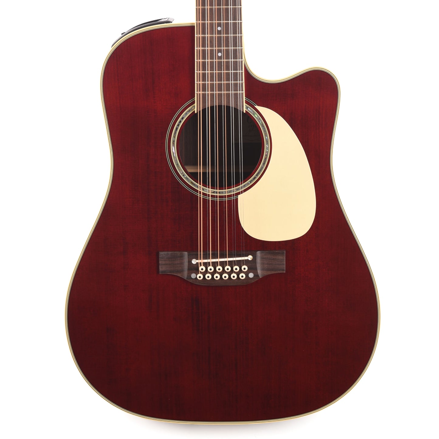 Takamine John Jorgenson Model 12-String Dreadnought Cutaway Red Acoustic Guitars / Dreadnought