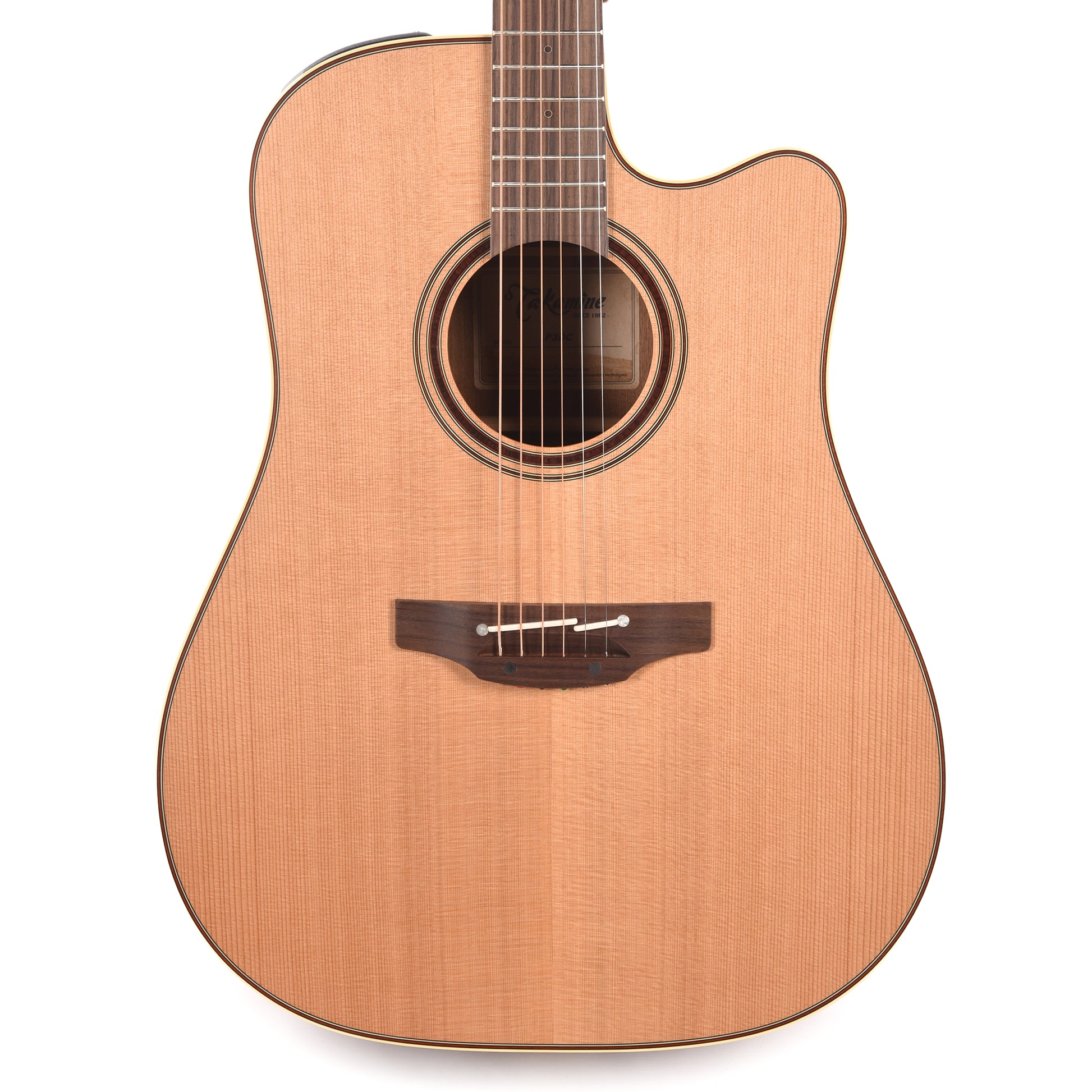 Takamine P3DC Dreadnought Acoustic-Electric Guitar Cutaway Natural Acoustic Guitars / Dreadnought