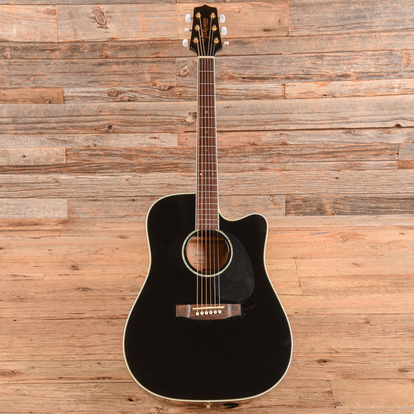 Takamine EG-341CE Black Acoustic Guitars / OM and Auditorium