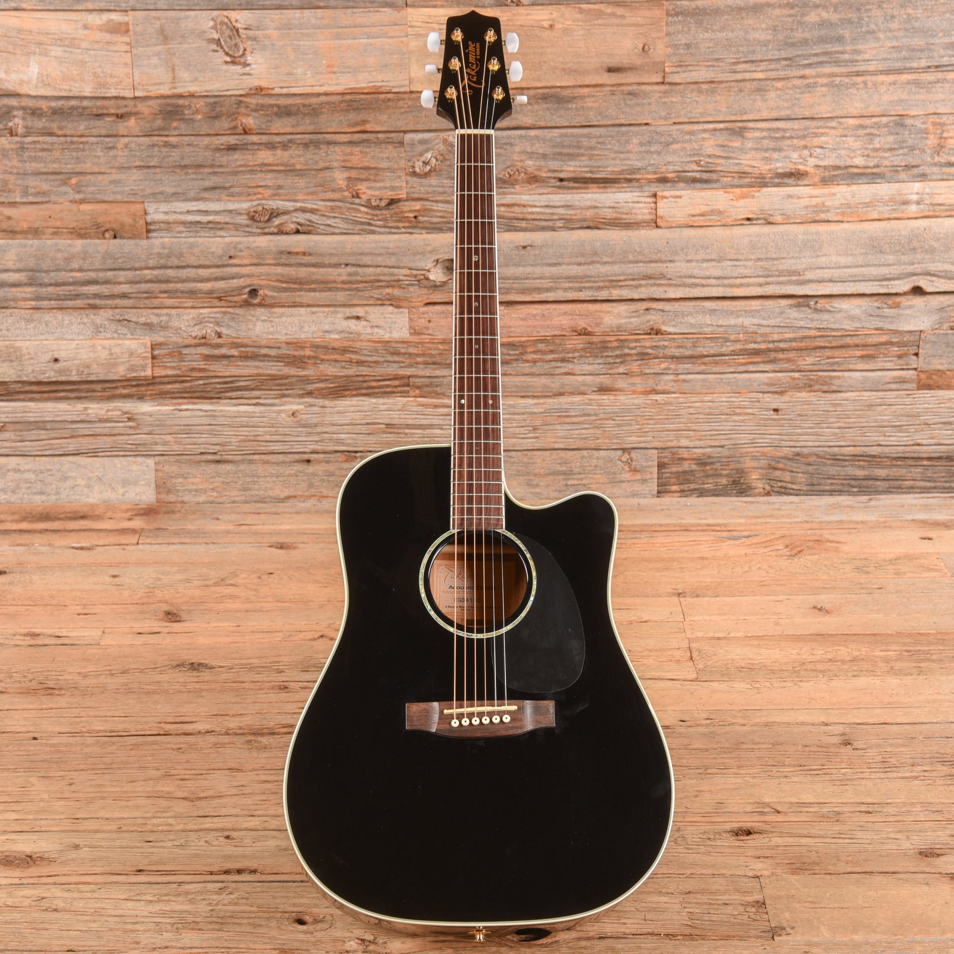 Takamine EG-341CE Black Acoustic Guitars / OM and Auditorium