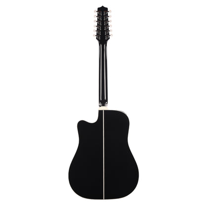 Takamine EF381DX 12-String Acoustic Guitar Black Acoustic Guitars