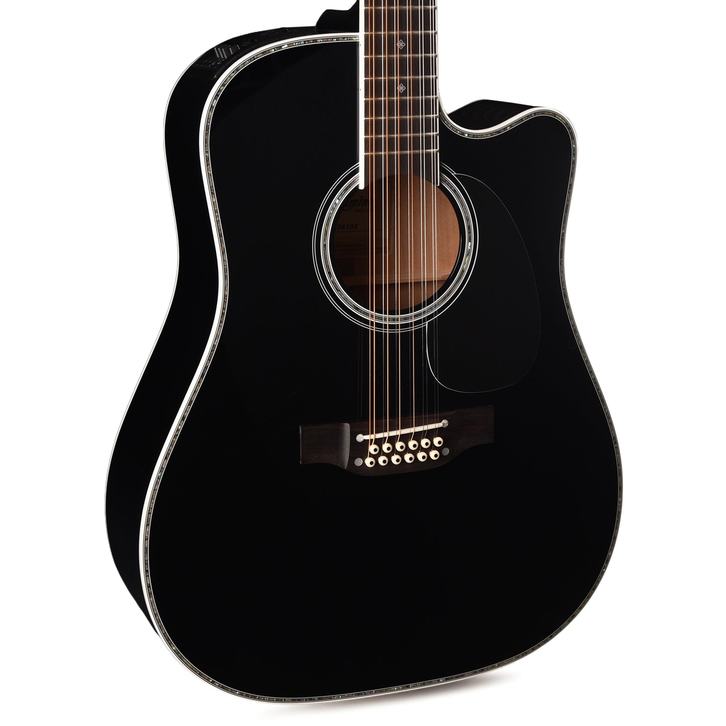 Takamine EF381DX 12-String Acoustic Guitar Black Acoustic Guitars