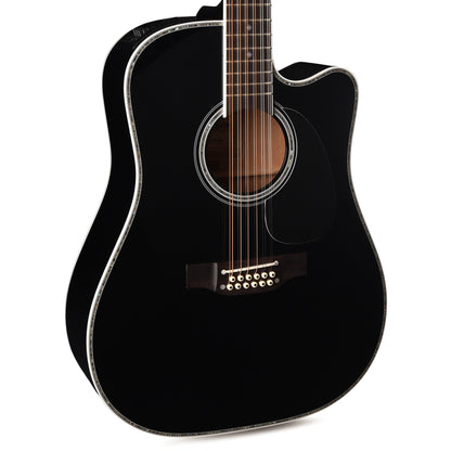 Takamine EF381DX 12-String Acoustic Guitar Black Acoustic Guitars