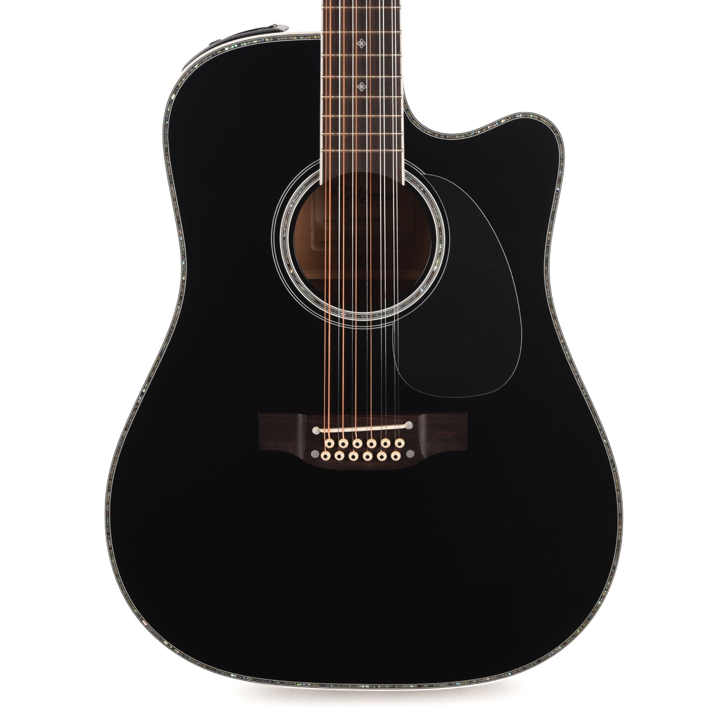 Takamine EF381DX 12-String Acoustic Guitar Black Acoustic Guitars