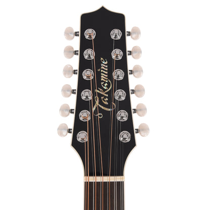 Takamine EF381DX 12-String Acoustic Guitar Black Acoustic Guitars