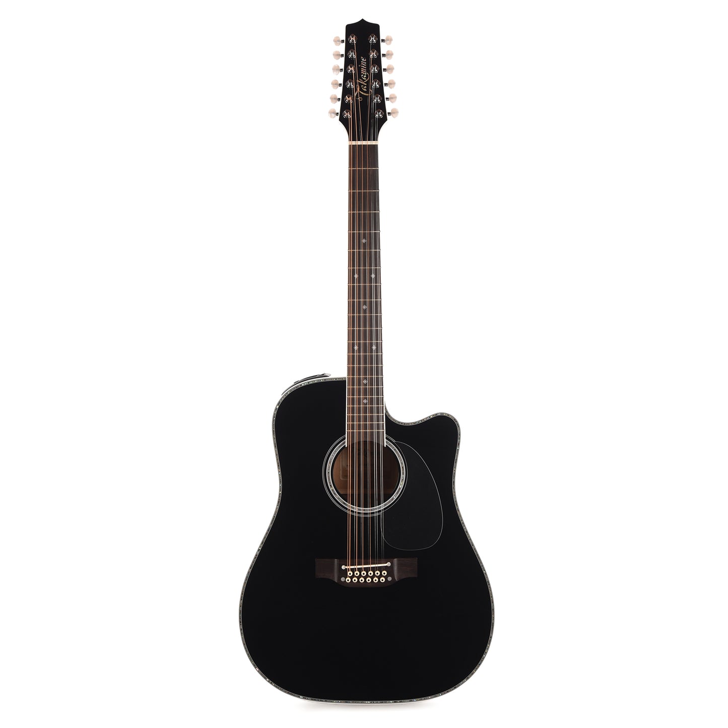 Takamine EF381DX 12-String Acoustic Guitar Black Acoustic Guitars