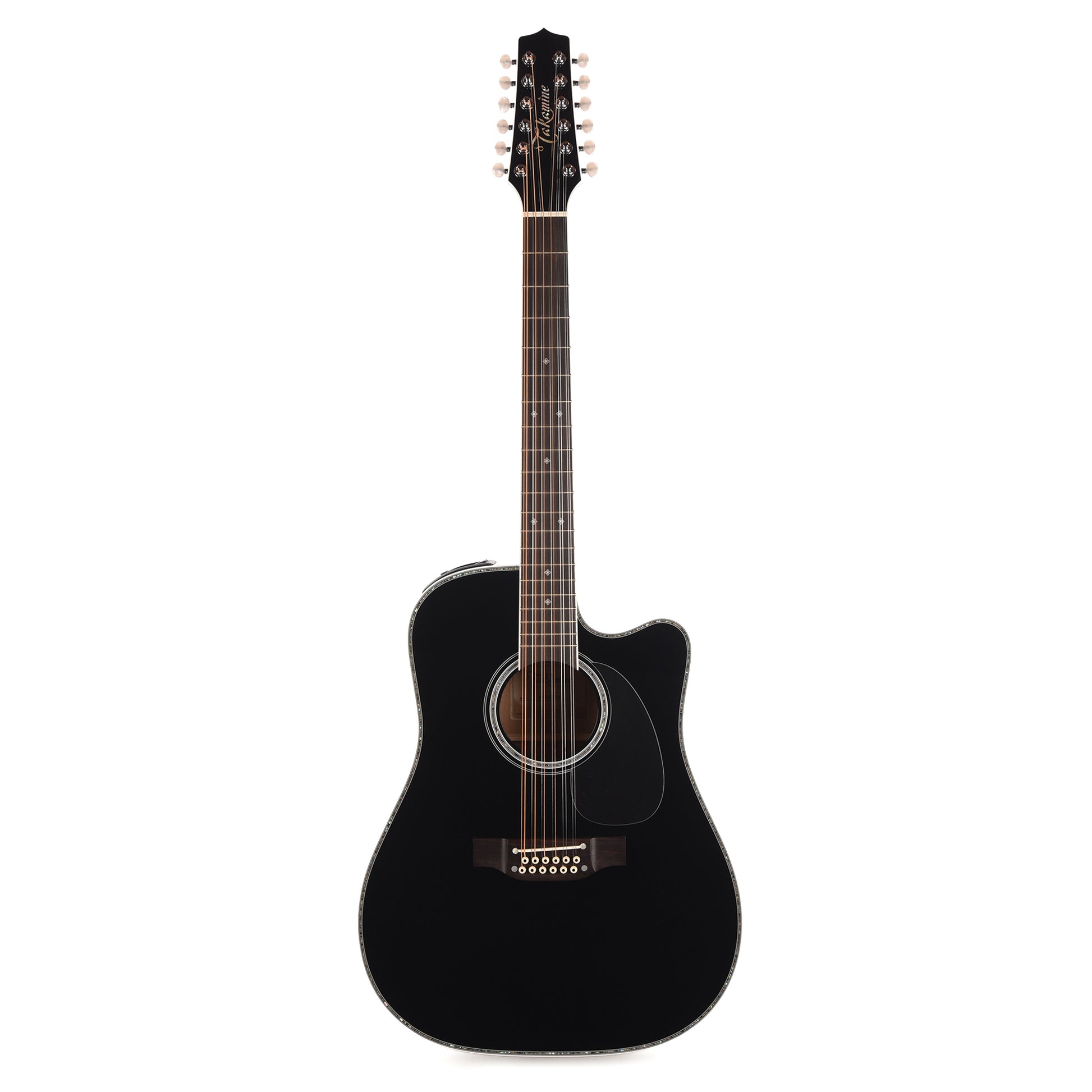 Takamine EF381DX 12-String Acoustic Guitar Black Acoustic Guitars