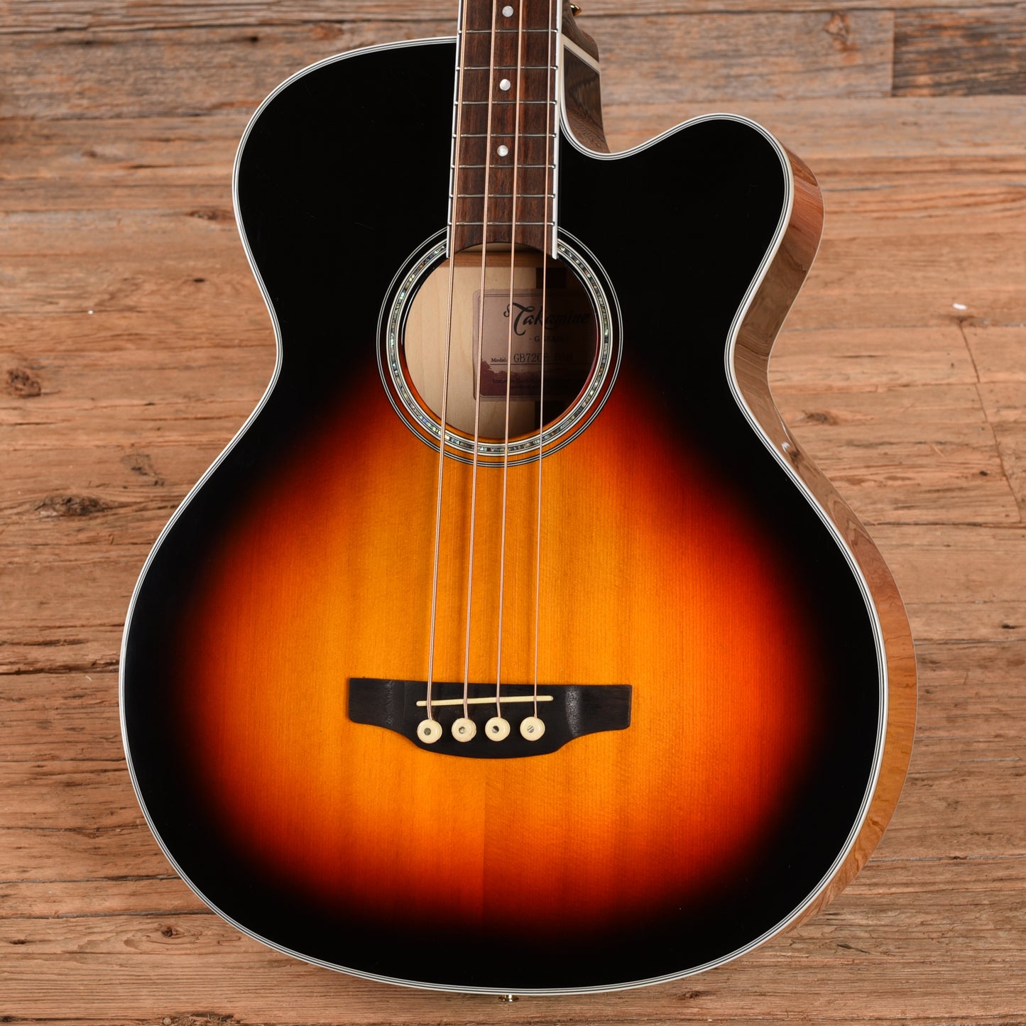 Takamine GB72CE BSB G Series Jumbo Cutaway Acoustic/Electric Bass Sunburst Bass Guitars