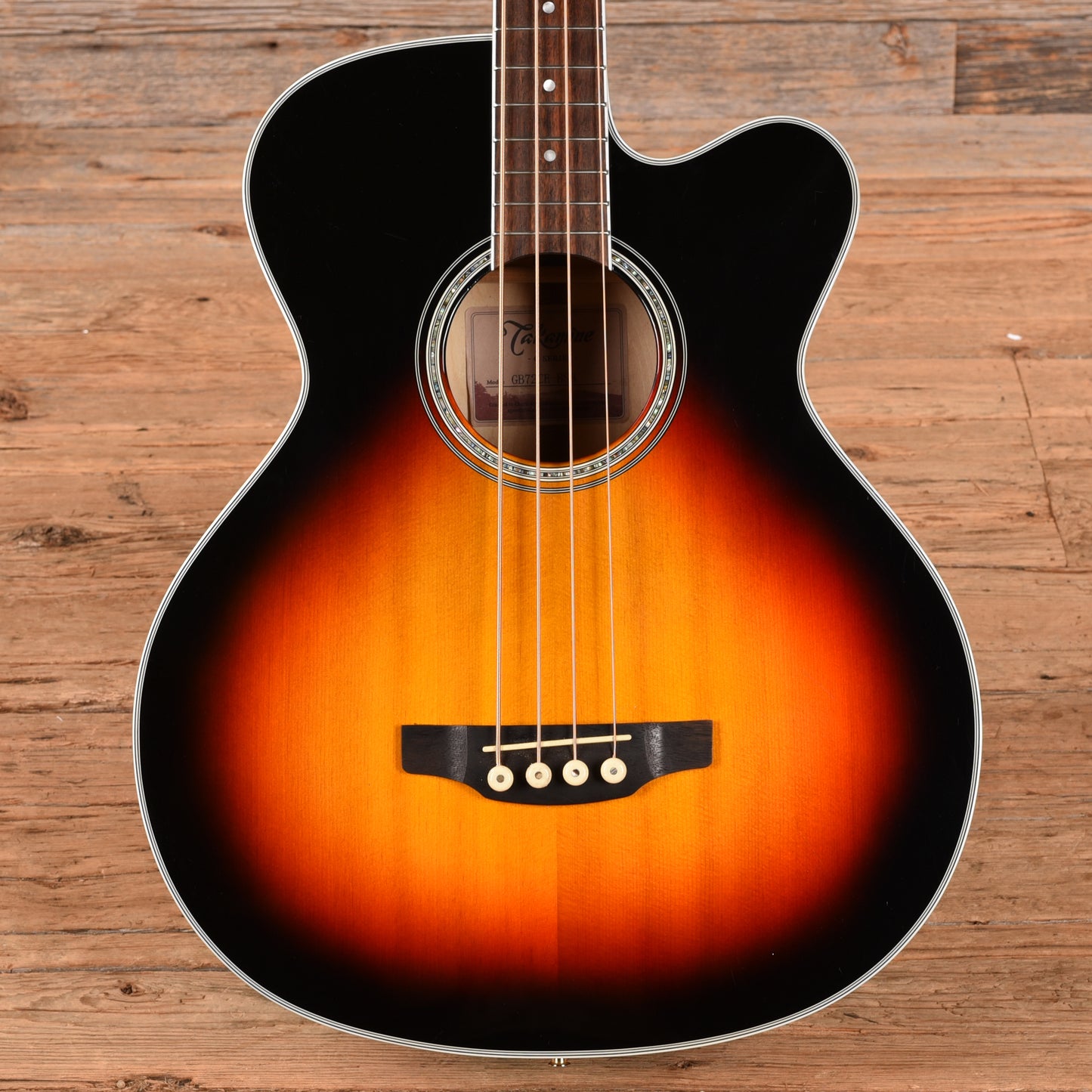 Takamine GB72CE BSB G Series Jumbo Cutaway Acoustic/Electric Bass Sunburst Bass Guitars