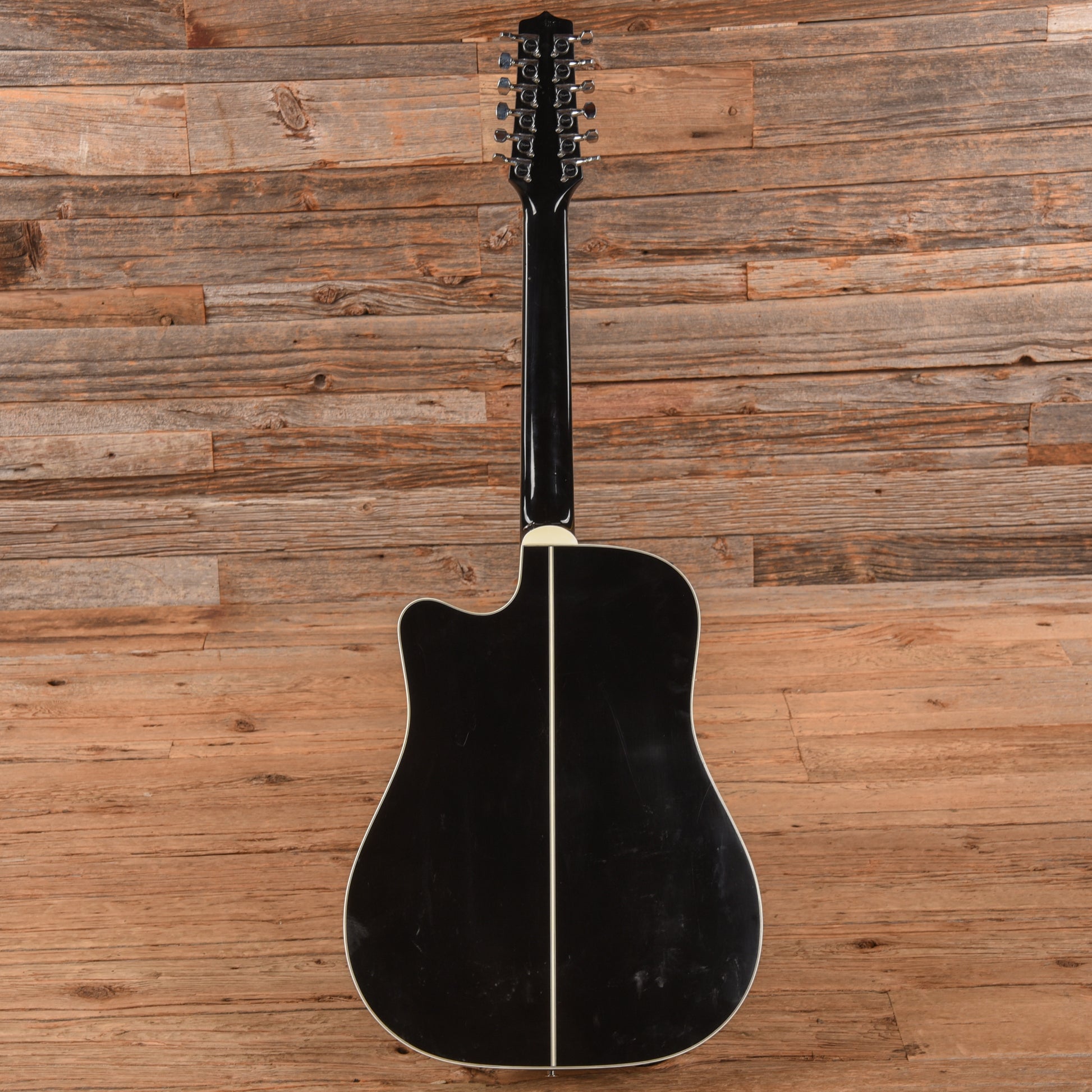 Takamine EF381SC 12 String Dreadnought Cutaway Black - Zac Brown
