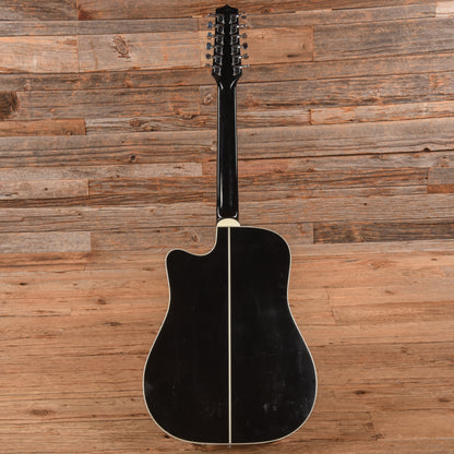 Takamine EF381SC 12 String Dreadnought Cutaway Black - Zac Brown