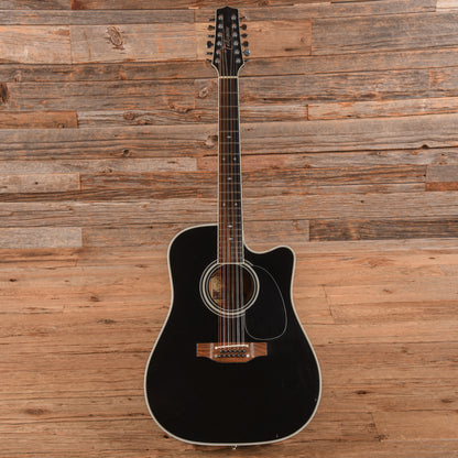 Takamine EF381SC 12 String Dreadnought Cutaway Black - Zac Brown