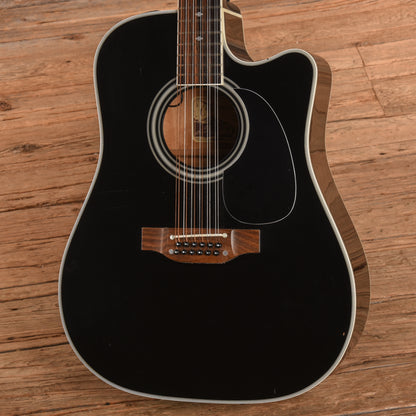 Takamine EF381SC 12 String Dreadnought Cutaway Black - Zac Brown