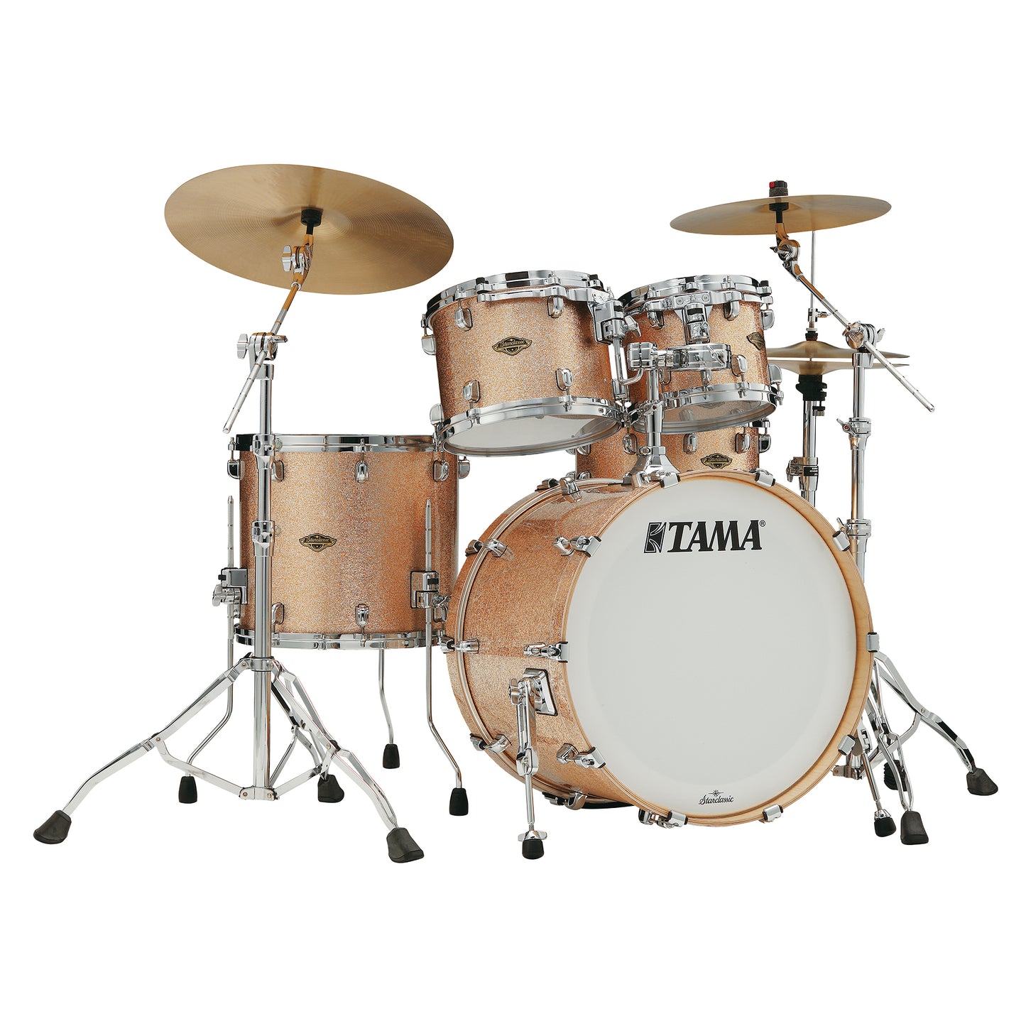 Tama Starclassic 10/12/16/22 4pc. Walnut/Birch Drum Kit Vintage Champagne Sparkle Drum Kits