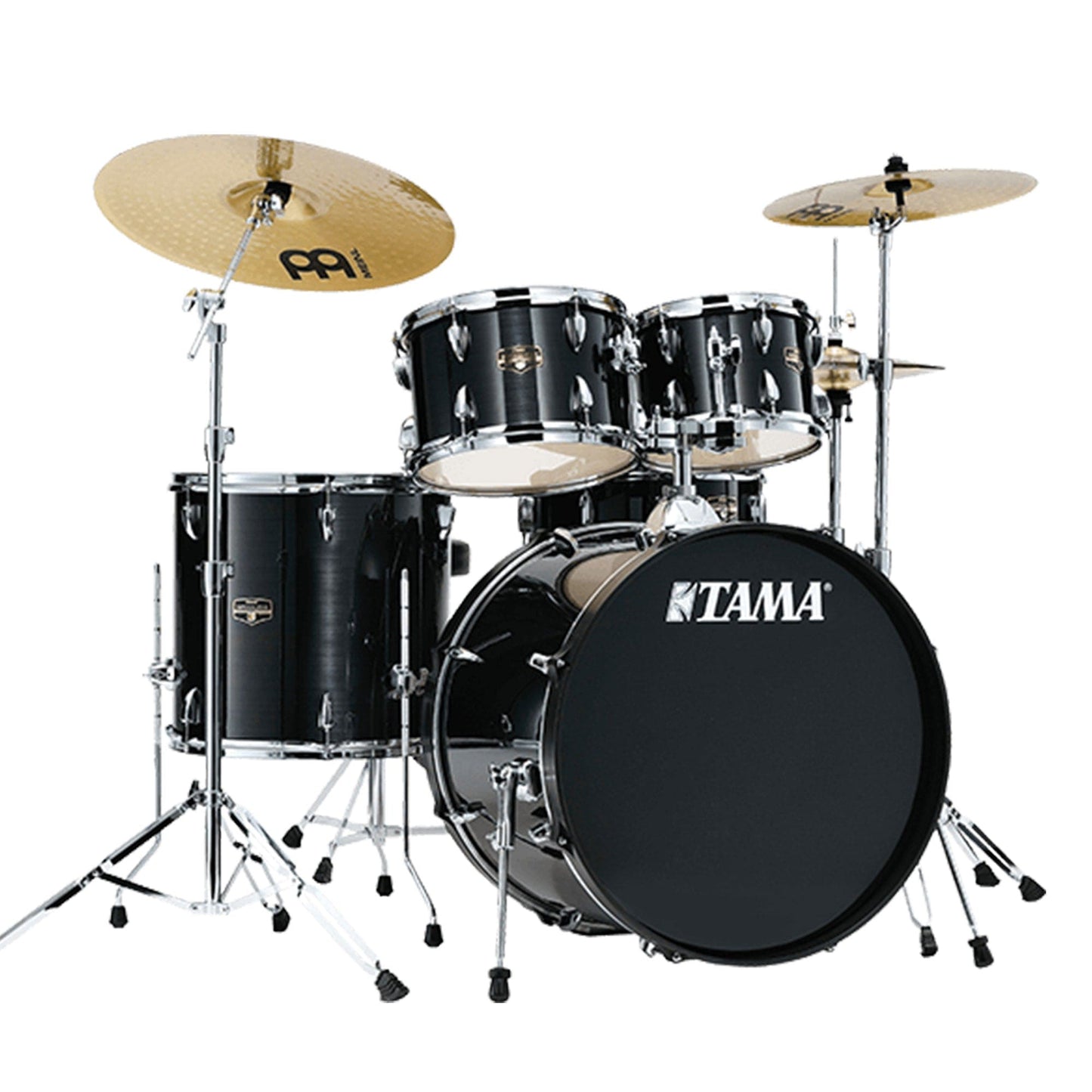 Tama Imperialstar 10/12/14/20/5x14 5pc. Drum Kit Hairline Black w/Hardware & Cymbals Drums and Percussion / Acoustic Drums / Full Acoustic Kits