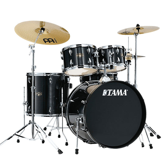 Tama Imperialstar 10/12/14/20/5x14 5pc. Drum Kit Hairline Black w/Hardware & Cymbals Drums and Percussion / Acoustic Drums / Full Acoustic Kits