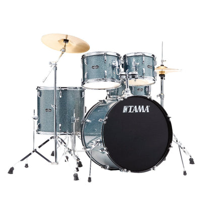 Tama Stagestar 10/12/16/22/5.5x14 5pc. Drum Kit Sea Blue Mist w/Hardware & Cymbals Drums and Percussion / Acoustic Drums / Full Acoustic Kits