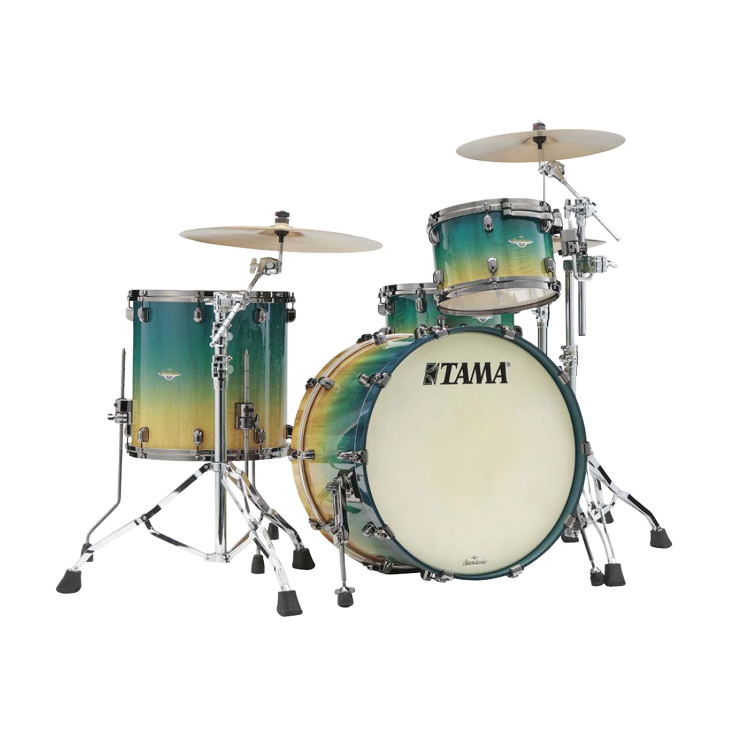 Tama Starclassic Maple 12/16/22 3pc. Drum Kit Marine Shoreline Movingui Fade Drums and Percussion / Acoustic Drums / Full Acoustic Kits