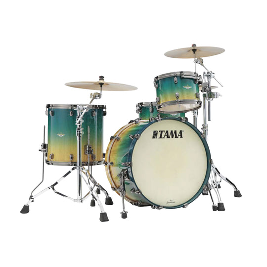 Tama Starclassic Maple 12/16/22 3pc. Drum Kit Marine Shoreline Movingui Fade Drums and Percussion / Acoustic Drums / Full Acoustic Kits