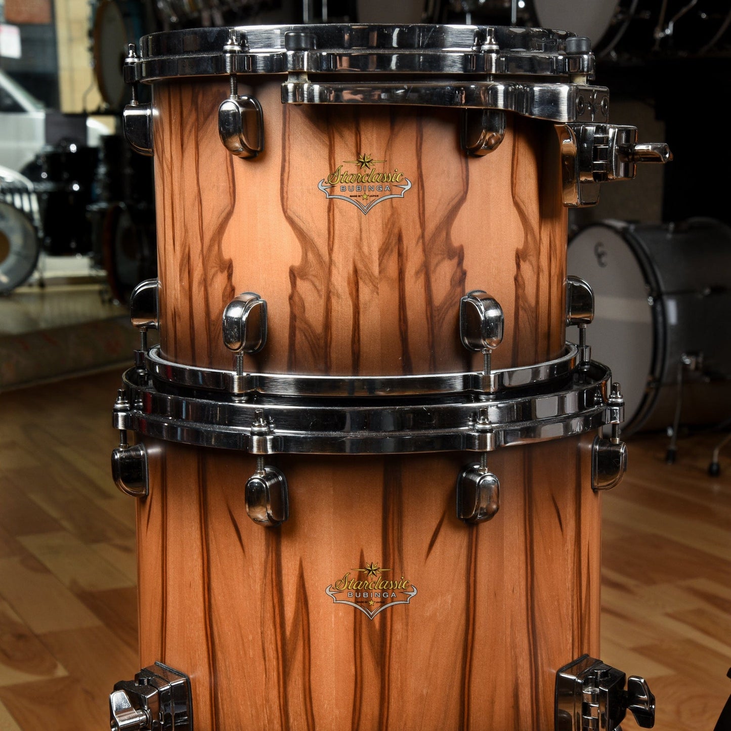 Tama Starclasssic Bubinga Reserve 10/12/14/16/22/6.5x14  Drum Kit 6pc Smokey Satin Walnut Drums and Percussion / Acoustic Drums / Full Acoustic Kits