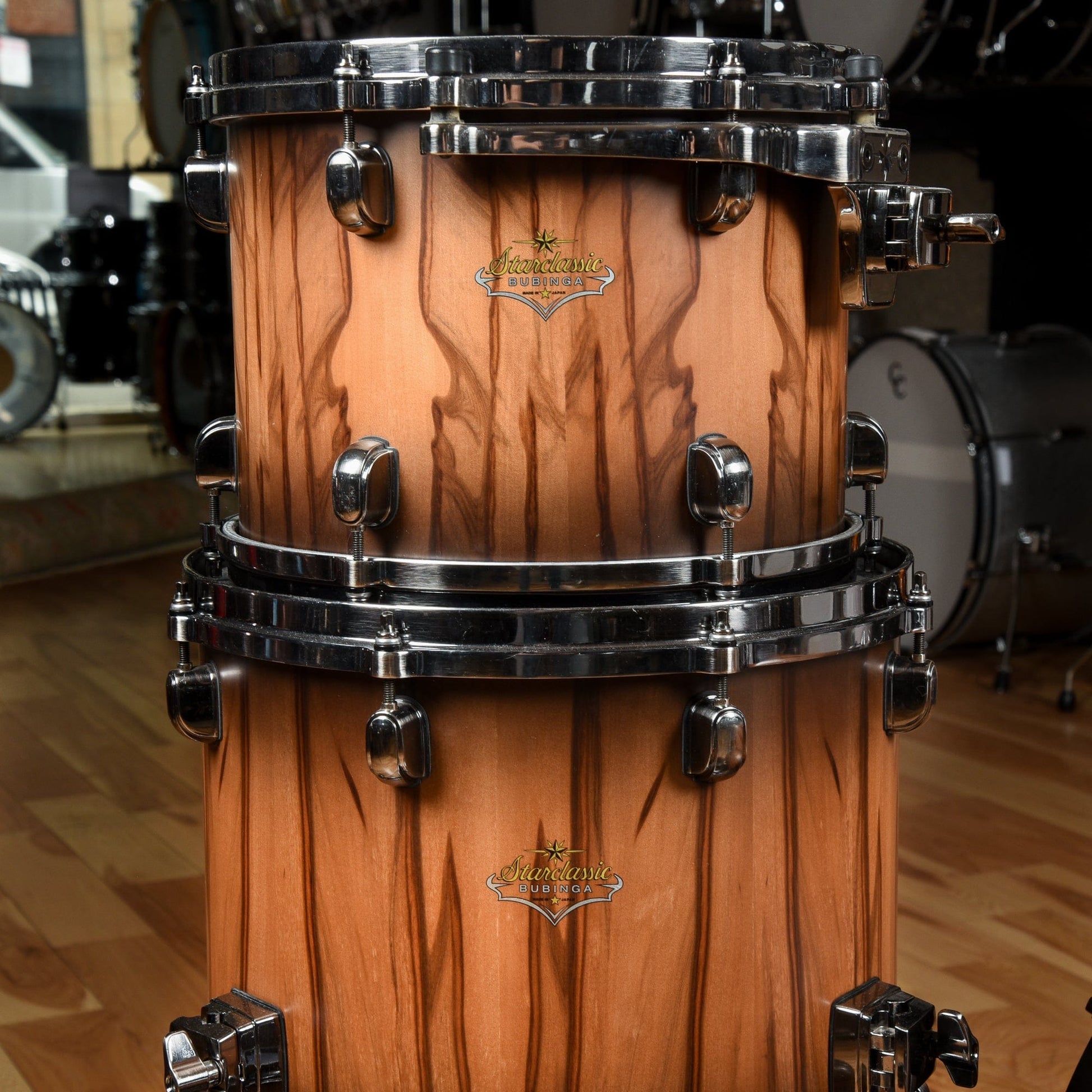 Tama Starclasssic Bubinga Reserve 10/12/14/16/22/6.5x14  Drum Kit 6pc Smokey Satin Walnut Drums and Percussion / Acoustic Drums / Full Acoustic Kits