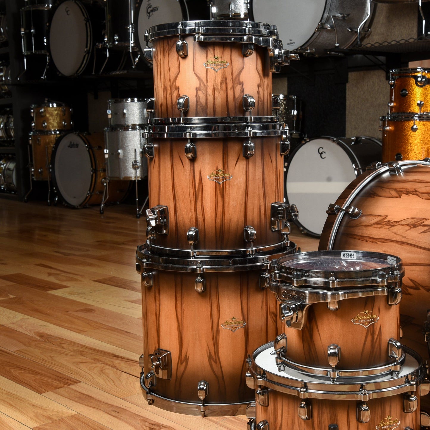 Tama Starclasssic Bubinga Reserve 10/12/14/16/22/6.5x14  Drum Kit 6pc Smokey Satin Walnut Drums and Percussion / Acoustic Drums / Full Acoustic Kits