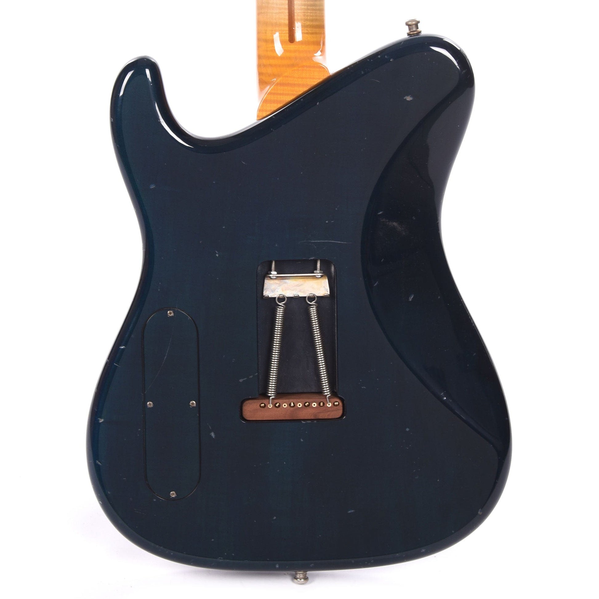 Tausch 665 RAW Deluxe HSH Quilted Maple Aged Azul Blue w/Flame Maple N –  Chicago Music Exchange, image size:1946x1946