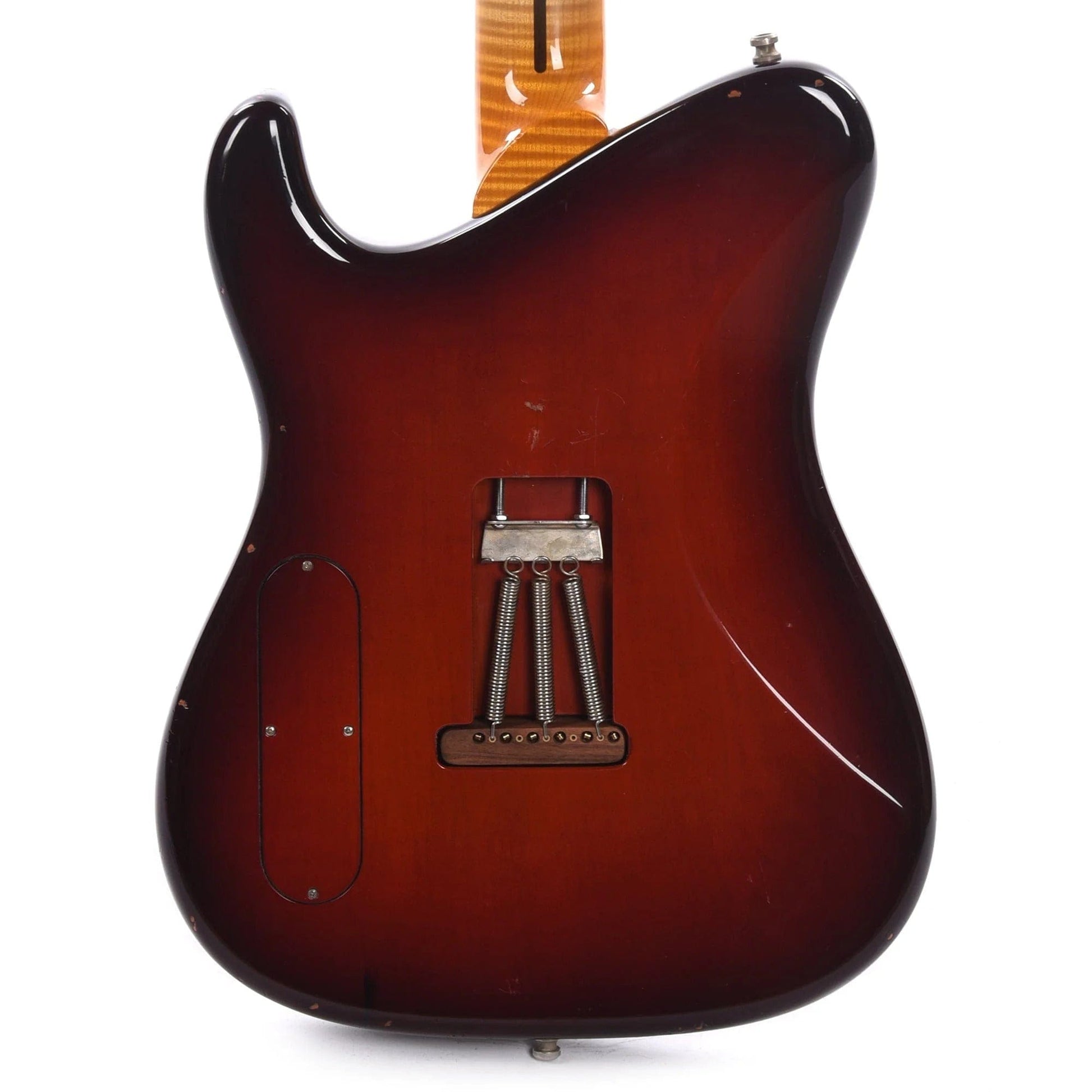 Tausch 665 RAW Deluxe Trem HH Figured Maple Aged Red Sunset Burst w/Flame Maple Neck Electric Guitars / Solid Body
