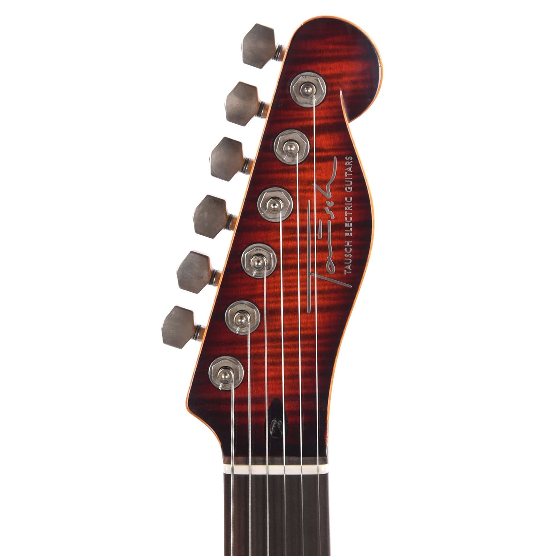 Tausch 665 RAW Deluxe Trem HH Figured Maple Aged Red Sunset Burst w/Flame Maple Neck Electric Guitars / Solid Body