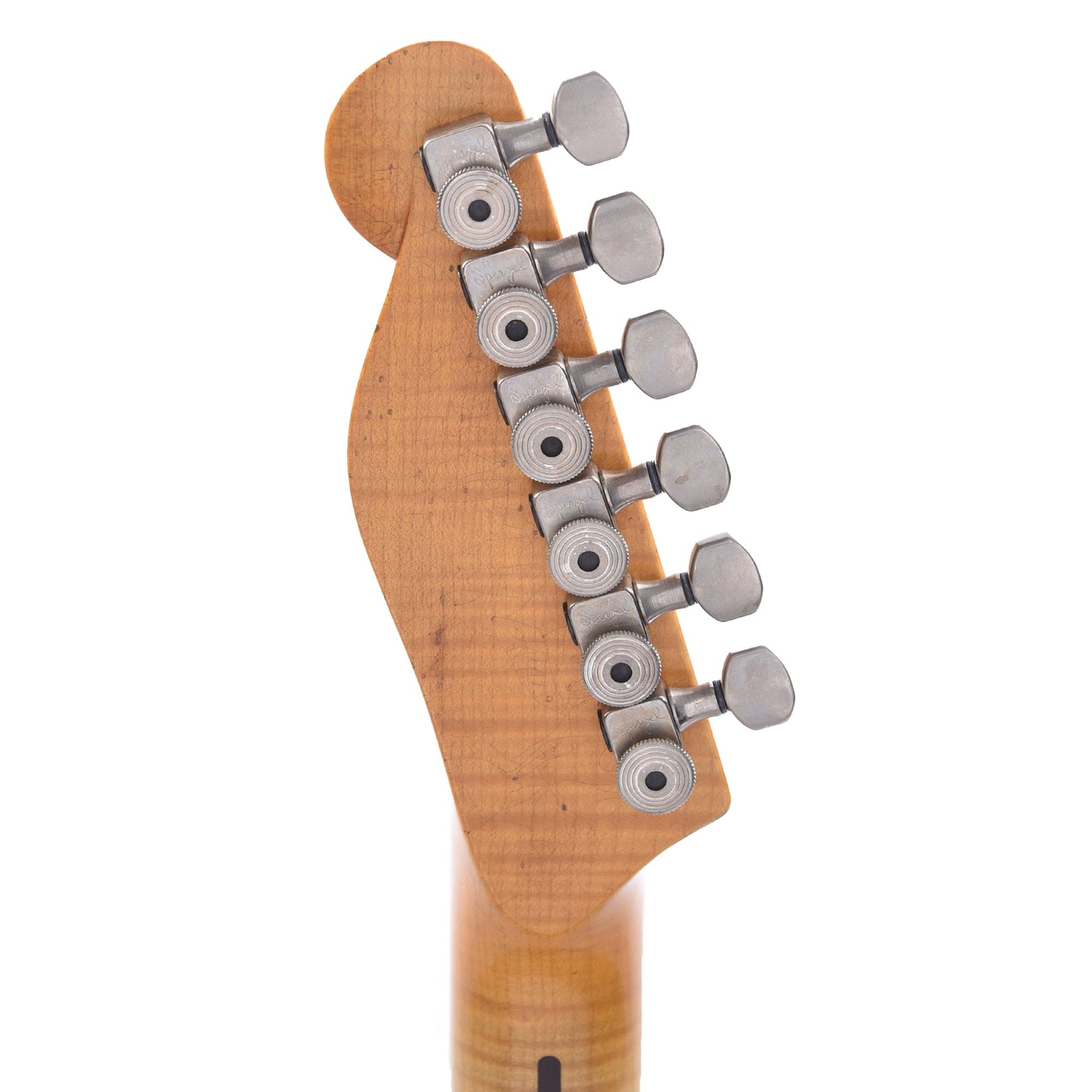 Tausch 665 RAW Deluxe Trem HSH Quilted Maple Aged Violet Burst w/Flame Maple Neck Electric Guitars / Solid Body