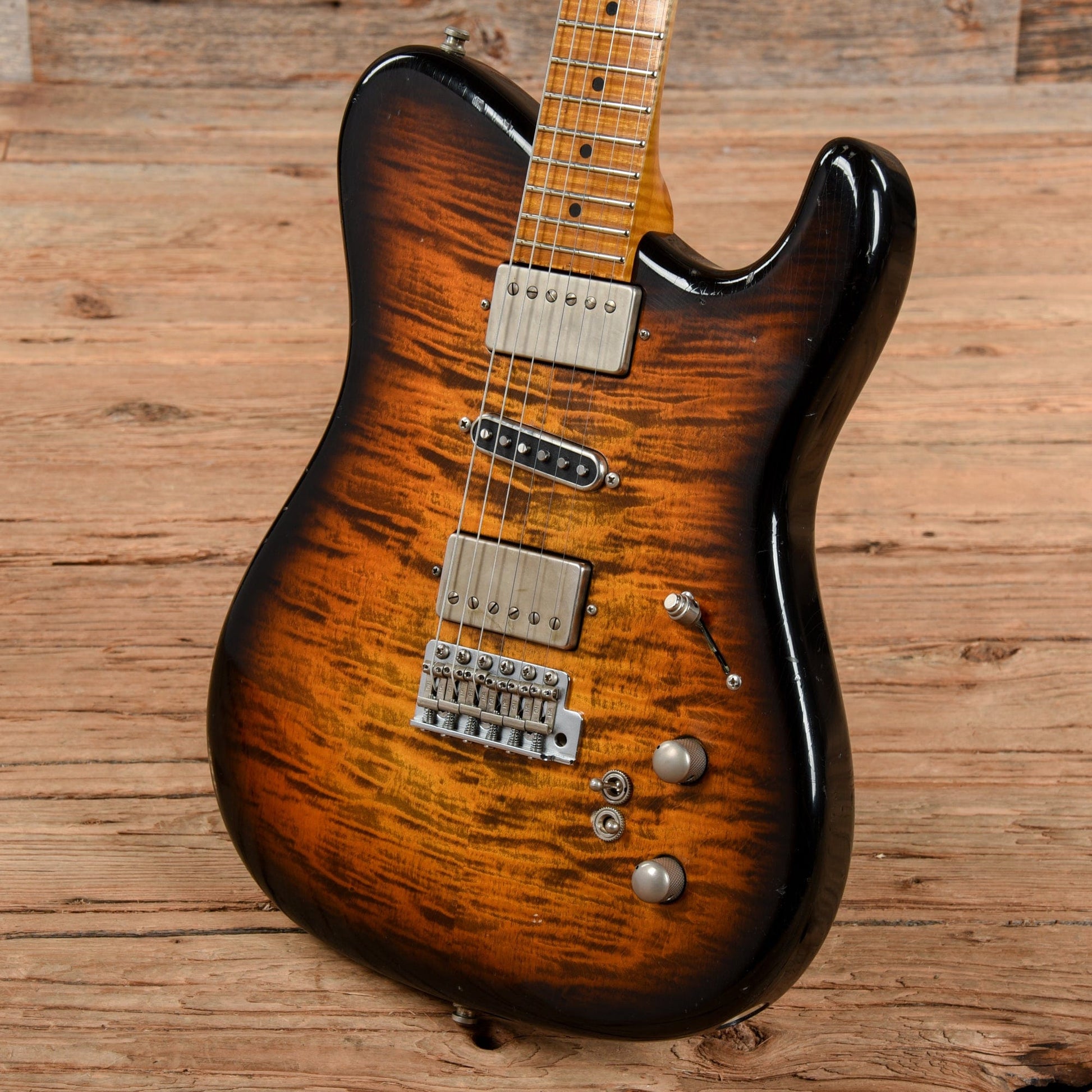 Tausch Guitars 665 Raw Deluxe Figured Maple Aged Antique Sunburst 2021 Electric Guitars / Solid Body