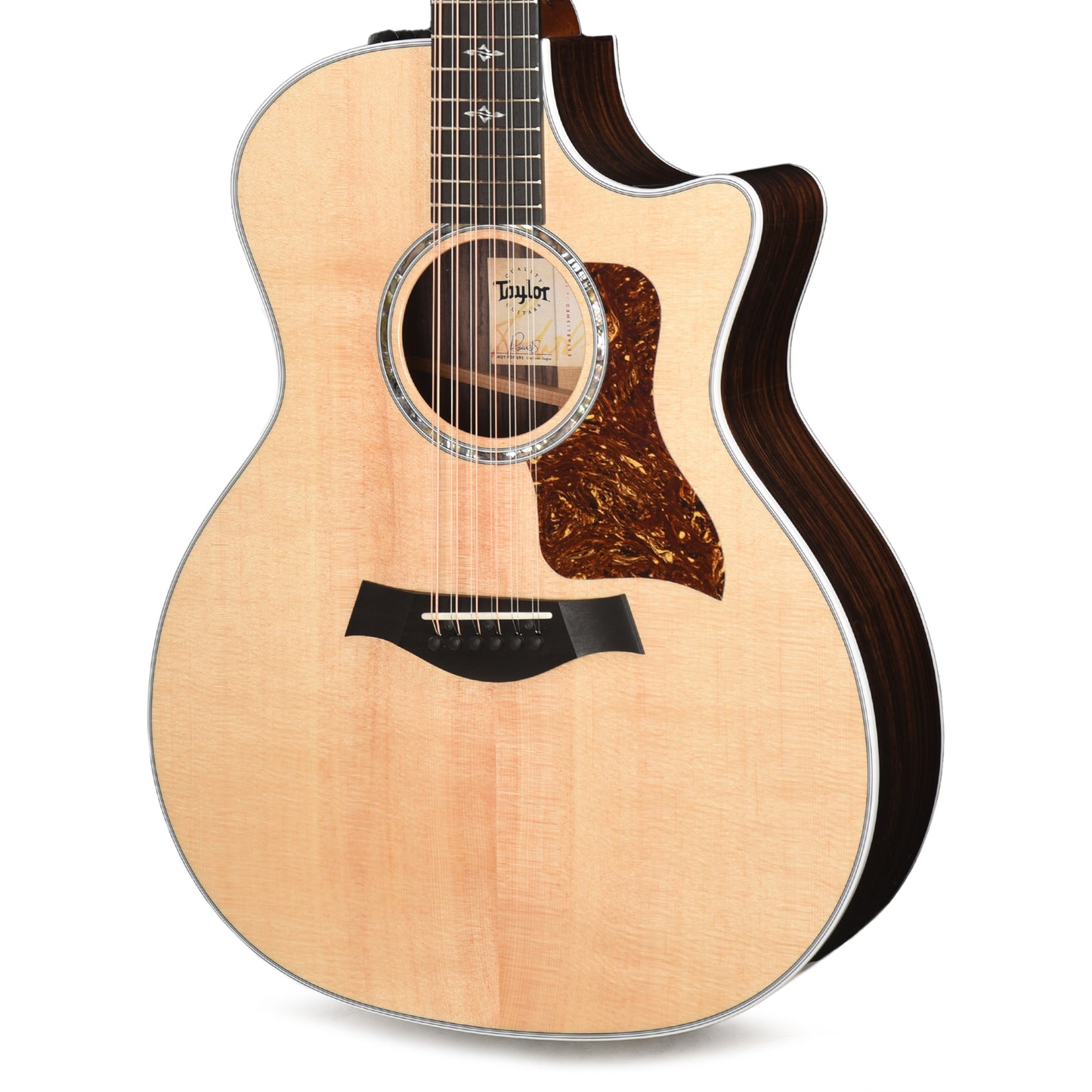 Taylor 454ce 12-String Grand Auditorium Sitka/Rosewood Natural ES2 Acoustic Guitars / 12-String
