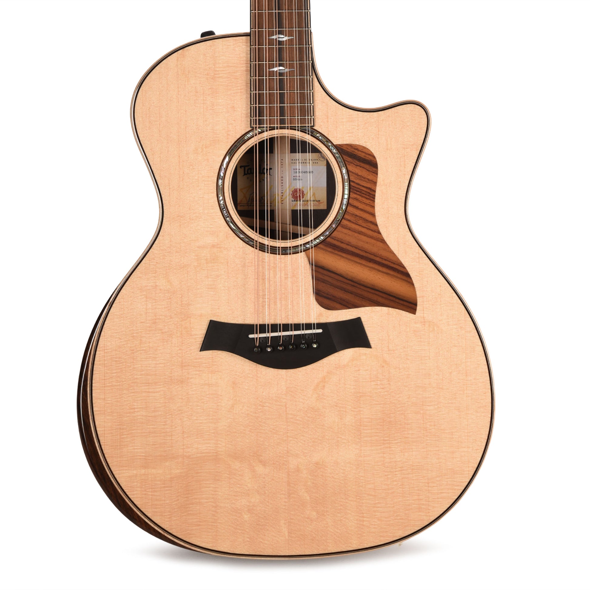 Taylor 854ce 12-String Grand Auditorium Sitka/Rosewood Natural ES2 Acoustic Guitars / 12-String
