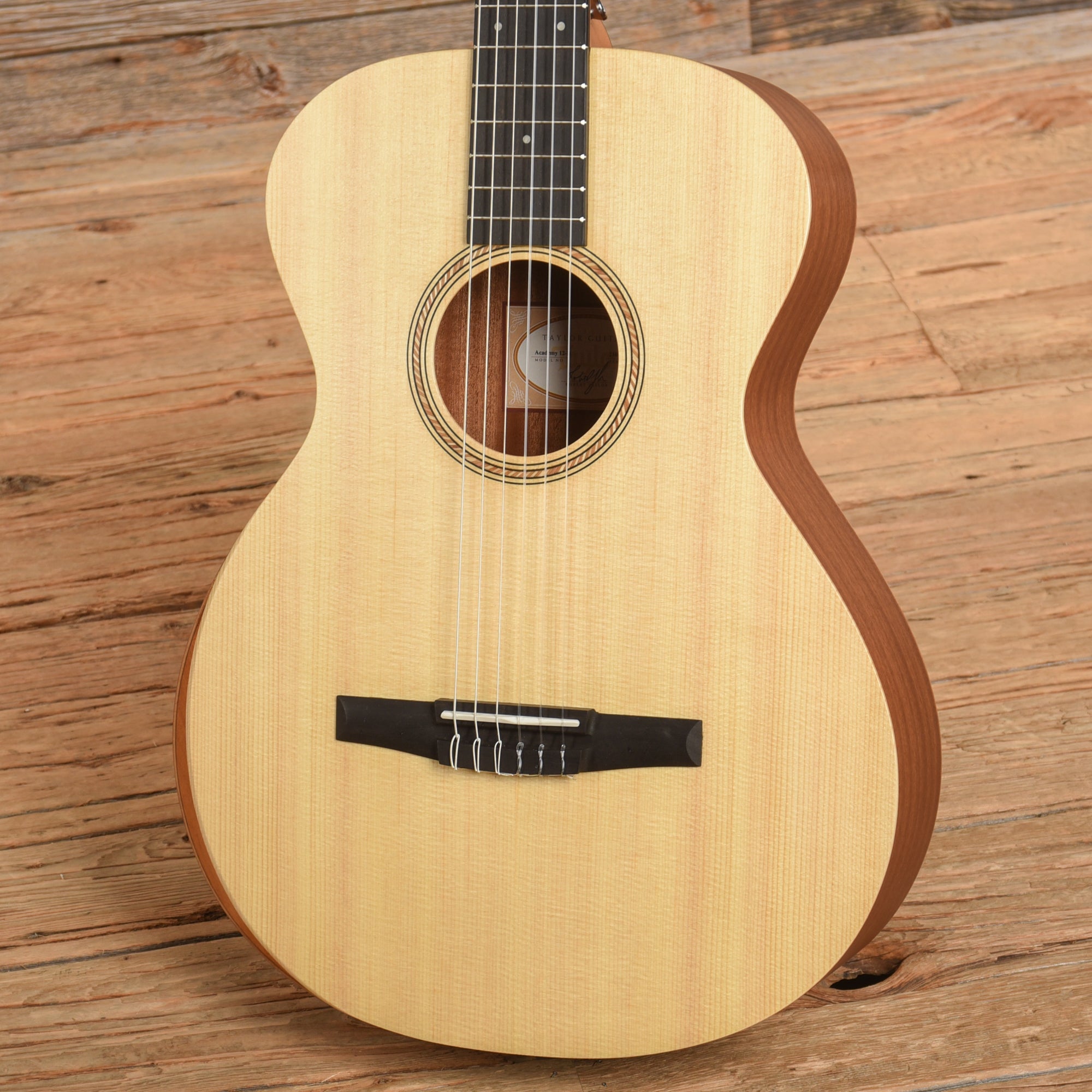 Taylor Academy 12-N Lutz Spruce/Layered Sapele Grand Concert Nylon String Acoustic Guitars / Classical