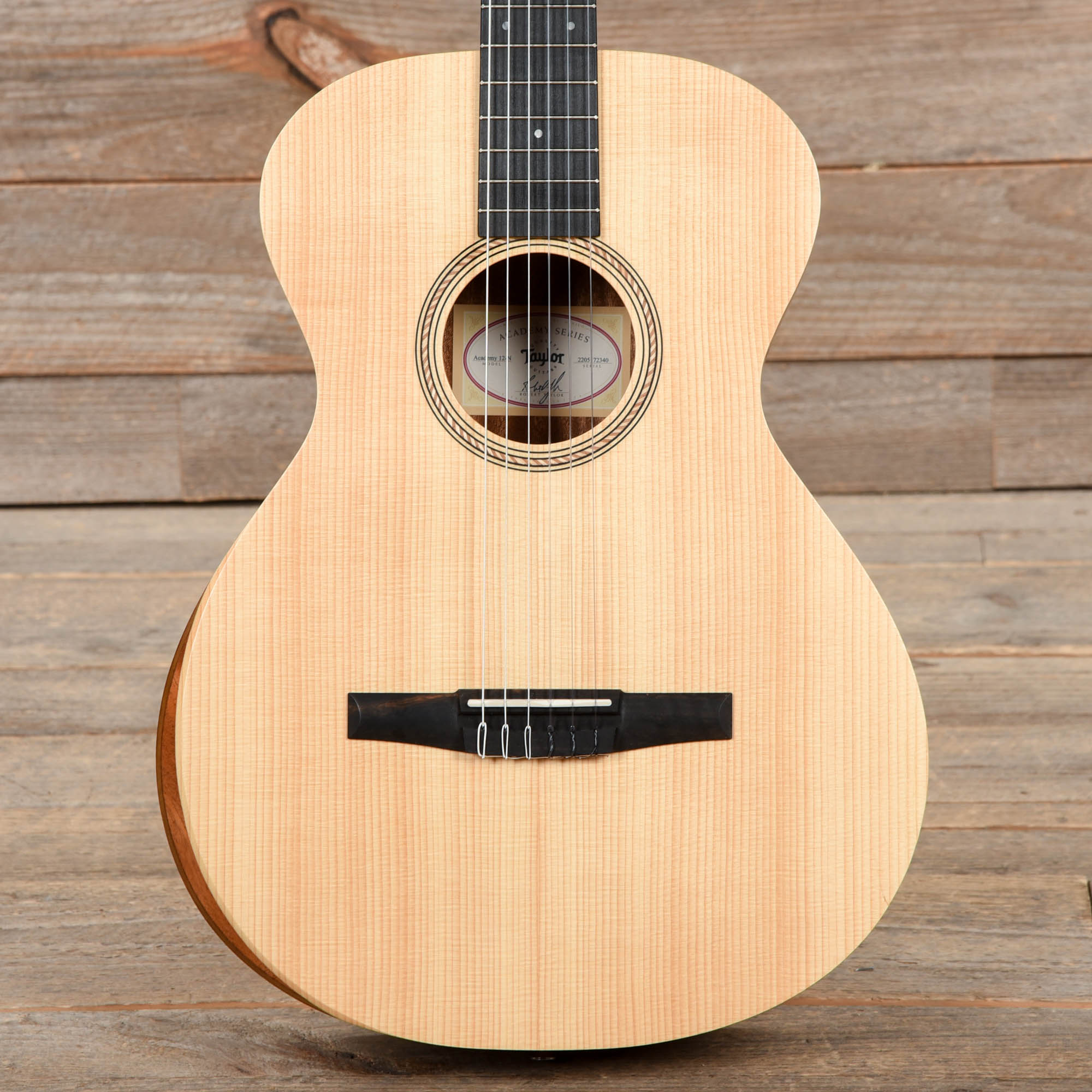 Taylor Academy 12-N Lutz Spruce/Layered Sapele Grand Concert Nylon String Acoustic Guitars / Classical