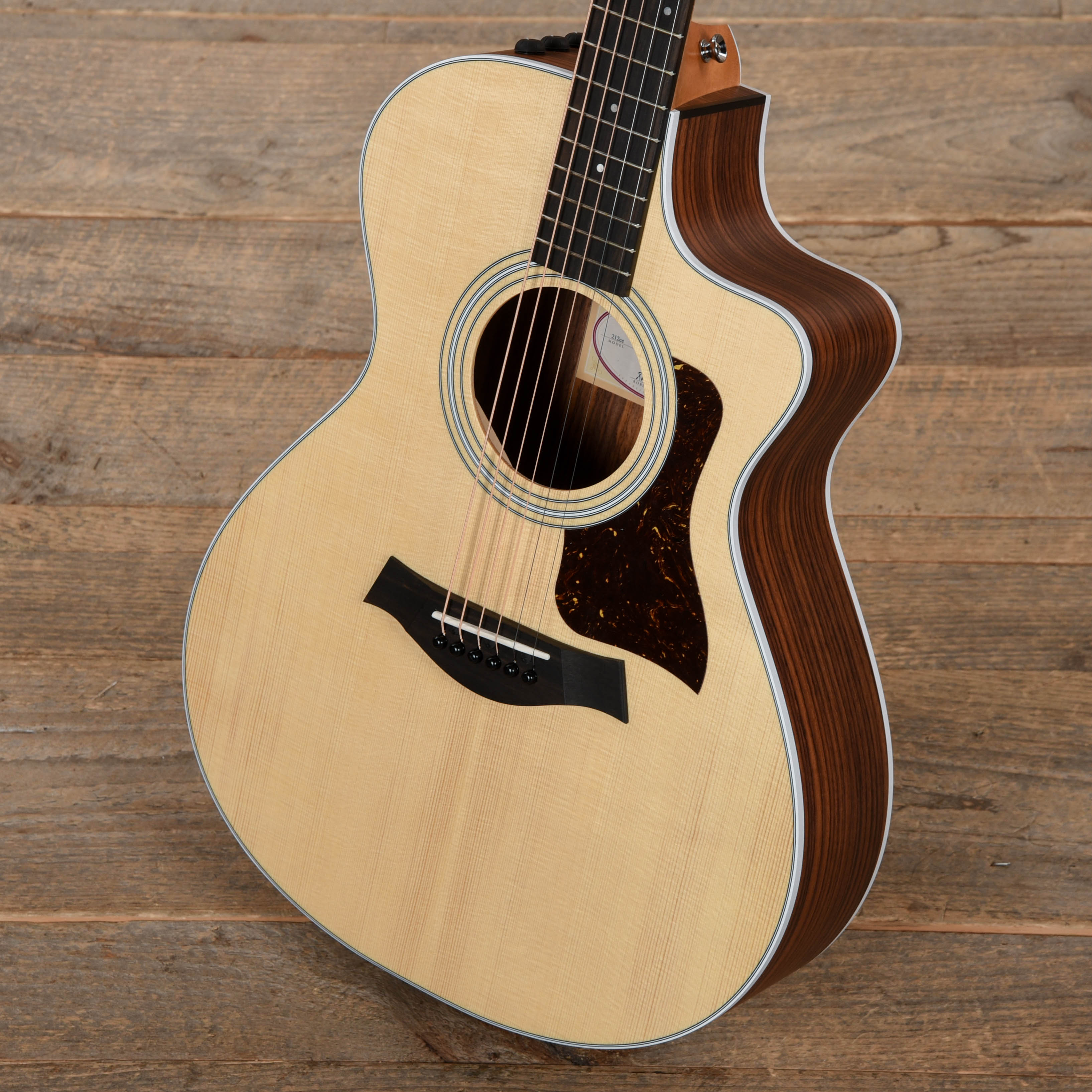 Taylor 212ce Grand Concert Spruce/Rosewood Natural Acoustic Guitars / Concert