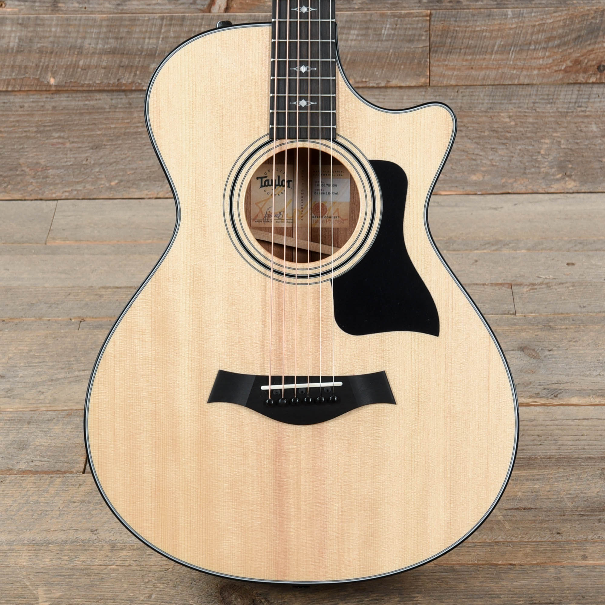 Taylor 312ce 12-Fret Grand Concert Sitka/Sapele Natural ES2 w/V-Class Bracing Acoustic Guitars / Concert